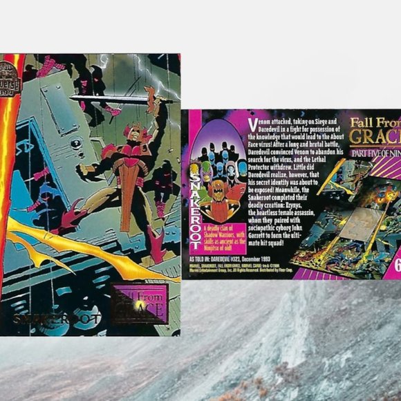 1994 Marvel Trading Cards - Fall From Grace Full Set of 9 - Picture 6 of 11
